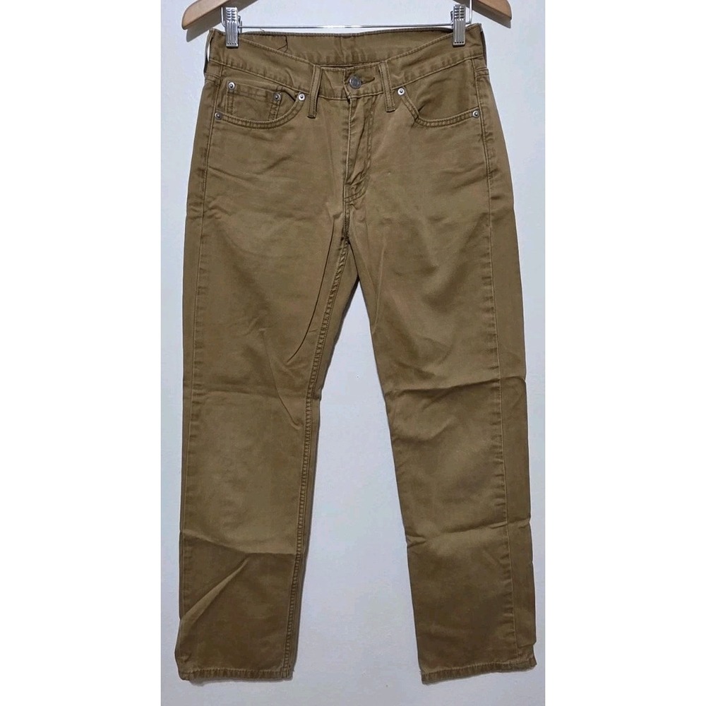 Levi's Mens Jeans 514 Straight Leg Regular Fit Khaki Soft Washed Twill 29x30